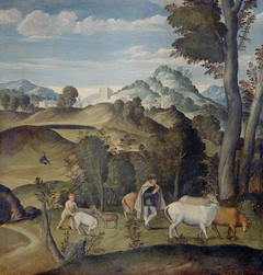 Young Mercury Stealing Cattle from Apollo's Herd