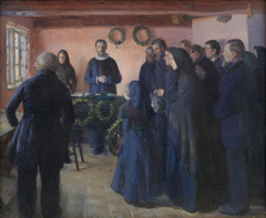 A Funeral by Anna Ancher