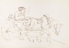 A Man Driving His Horse-Drawn Cart - James Howe - ABDAG002783.36 by James Howe