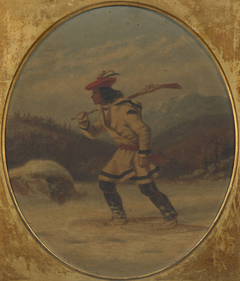 A North American Indian Hunter by Cornelius Krieghoff