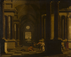 A Palace Interior by Gerard Houckgeest