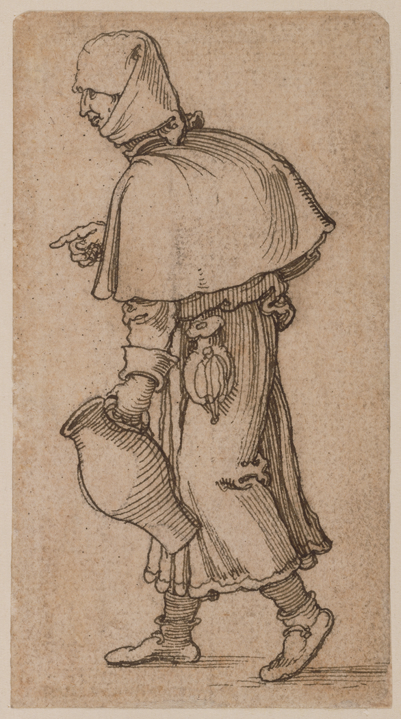 A Peasant Woman Carrying a Jug