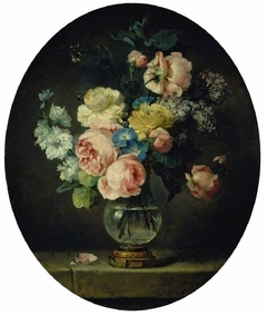 A vase of flowers by Anne Vallayer-Coster