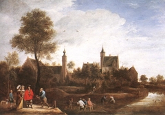 A View of Het Sterckshof near Antwerp by David Teniers the Younger