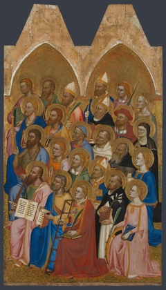 Adoring Saints: Right Main Tier Panel by Jacopo di Cione