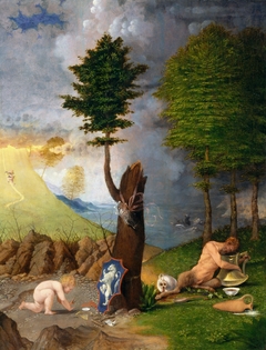 Allegory of Virtue and Vice by Lorenzo Lotto