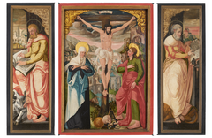 Altarpiece showing the Crucifixion