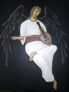 angel plays Cretan Lyra by Nikolas Kiokias