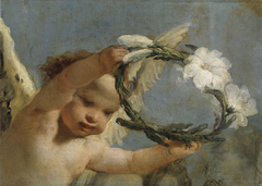 Angel with a Crown of Lilies