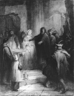 Anno 1318. Hertog Reinoud van Gelre voorspelt de rampzalige dood van graaf Willem IV by Antonie Frederik Zürcher
