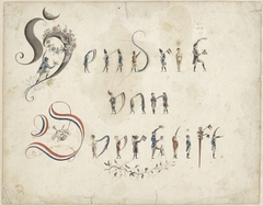 Antropomorfe letters by Hendrik van Overklift