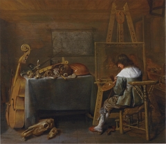 Artist in his Workshop by Jan Miense Molenaer
