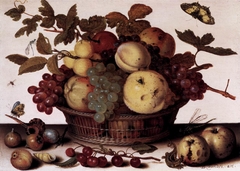 Basket of Fruits by Balthasar van der Ast