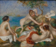 Bathers with Crab