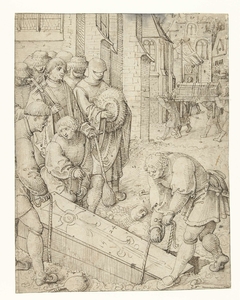 Begraven van de doden by Pieter Cornelisz. genaamd Kunst