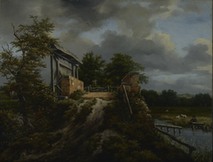 Bridge with a Sluice by Jacob van Ruisdael