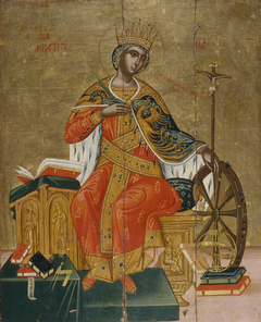 Catherine of Alexandria (Skoufos) by Philotheos Skoufos