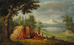 Chinook Indians in Front of Mount Hood by Paul Kane