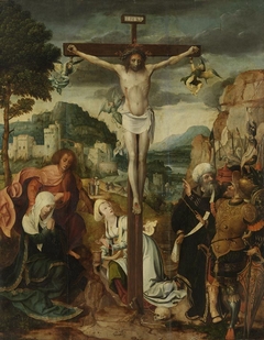 Christus am Kreuz (vermutlich) by Jan de Beer