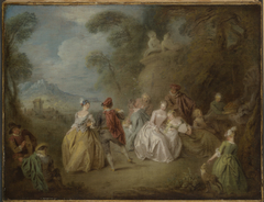 Courtly Scene in a Park
