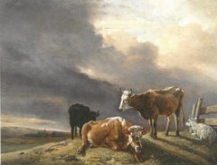 Cows and Sheep in a Meadow by Paulus Potter