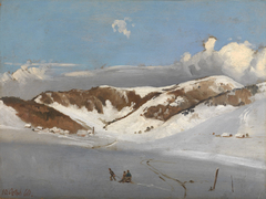 Das Herzogenhorn im Neuschnee by Eugen Bracht