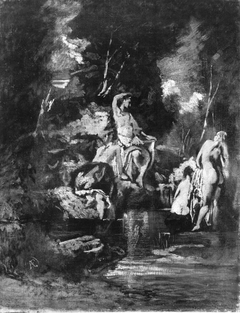 Diana, dem Bade entsteigend, von Nymphen umgeben by Anselm Feuerbach