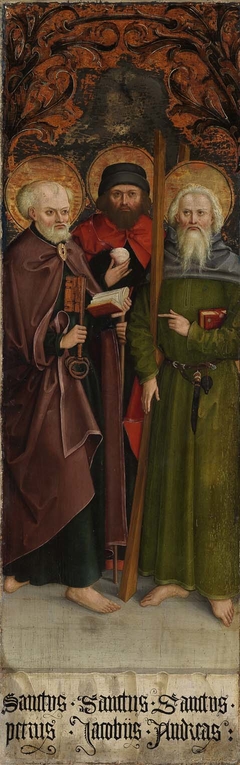 Die Apostel Judas Thaddäus, Thomas und Matthias by Anonymous