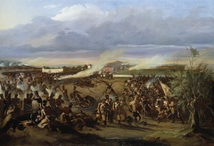 Die badische Leibgrenadiergarde erstürmt die Barriere von Pantin in der Schlacht vor Paris am 30. März 1814 by Feodor Dietz
