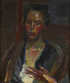 Die schwedische Malerin Ella Wanner by Franz Wiegele