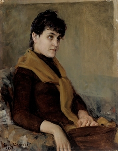 Engagement Portrait of Saimi by Eero Järnefelt