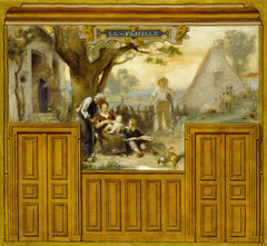 Esquisse pour la mairie d'Arcueil-Cachan : La famille by Édouard Vimont