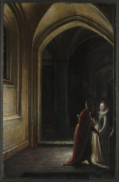 Esther and Mordecai by Hendrik van Steenwijk II