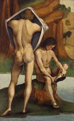 Figures in a Landscape: Two Nude Youths