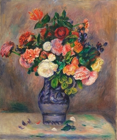 Flowers in a Vase by Auguste Renoir