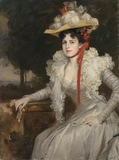 Frieda Kaulbach, geb. Scotta, die zweite Frau des Künstlers by Friedrich August von Kaulbach