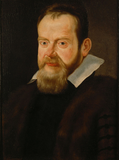 Galileo Galilei (1564-1642) in pelzverbrämtem Mantel, Brustbild