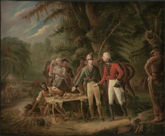 General Francis Marion Inviting A British Officer to Share His Meal or The Swamp Fox by John Blake White