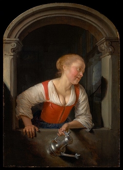 Girl at a Window by Gerrit Dou