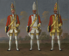 Grenadiers, Infantry Regiments 1B "Alt Zastrow", 8A "Diepenbroick" and 7B "Hausz" by David Morier