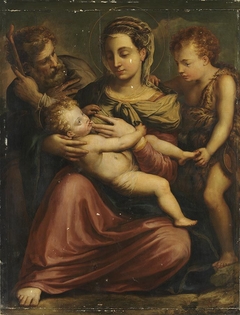 Heilige Familie mit Johannesknaben by Giorgio Vasari