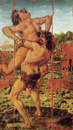 Hercules and Antaeus by Antonio del Pollaiolo