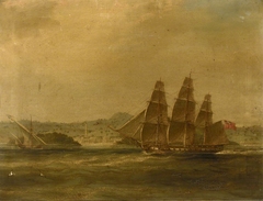 HMS Mercury takes La Pugliese in Barletta, 7 September 1809 by William John Huggins