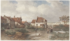 Houses at the Edge of a Village in the Dunes