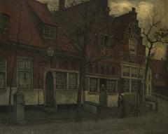 Houses on the Breedstraat, Enkhuizen by Eduard Karsen