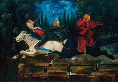 Ichabod Crane and the Headless Horseman by Anonymous