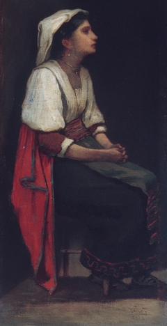 Italian Girl by William Morris Hunt