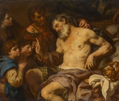 Jacob Blesses Ephraim and Manasseh by Johann Carl Loth