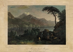 Joseph Swan - Loch Maree and Sleuch Mountain (Ross-shire) from Near the Resting Tree, Looking North - ABDAG000521 by Joseph Swan