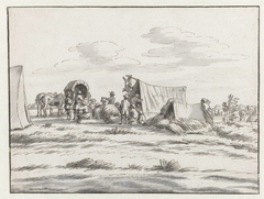 Kampement van het leger van Willem III bij Leuven, 1675 by Josua de Grave